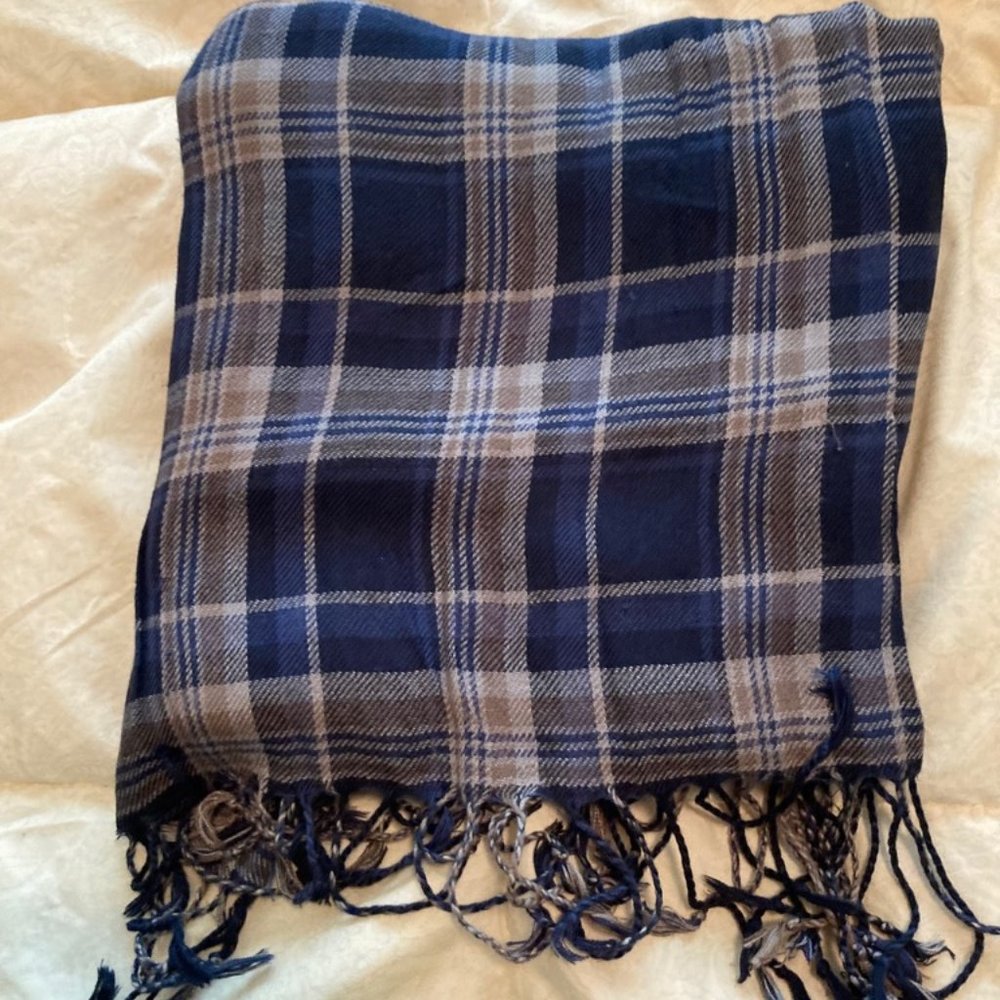 ,Plaid viscose scarf